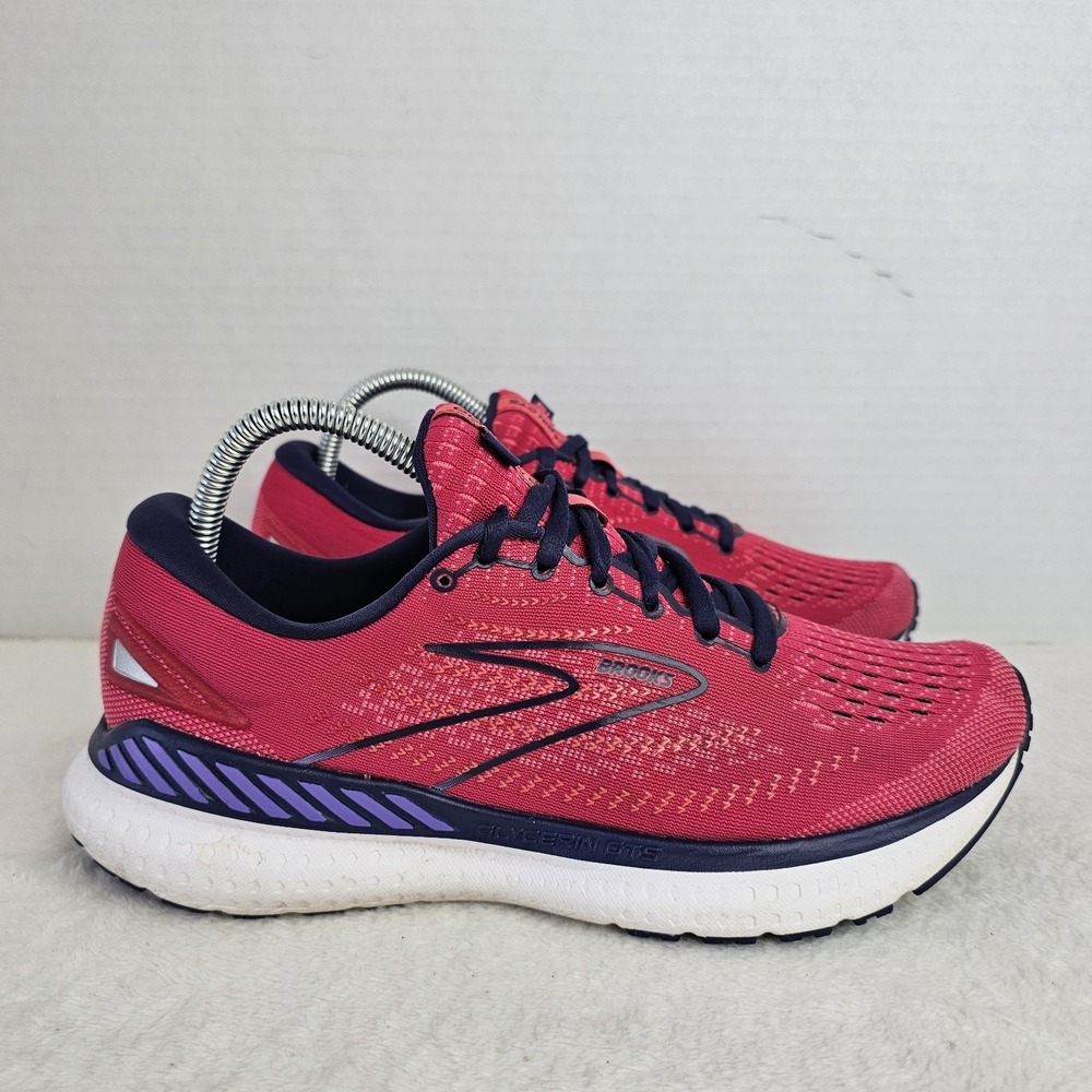 Brooks Glycerin GTS 19 Running Shoes Womens 9B Pink Purple